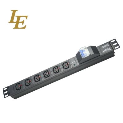 China 19 Inch 1u Iec C13 Type Rack Pdu Universal Socket for sale