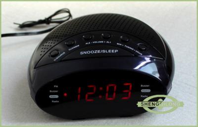 China Mini reloj de Digitaces dual de la alarma Raido con el sintonizador de la radio de PLL, pantalla LED en venta