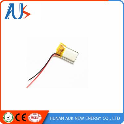 China 2mm Ultra Thin Lithium Polymer Battery 27mAh 3.7V Cell LiPo Battery for sale