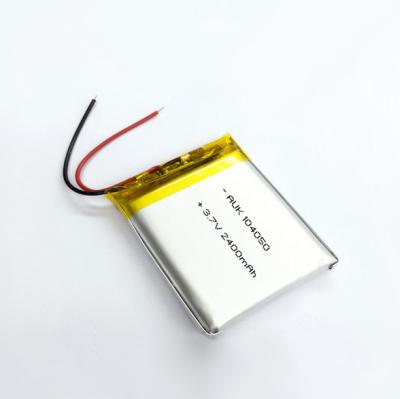 China Silver LiPo Lithium Polymer Battery 2400MAH 104050 3.7V Cell for sale