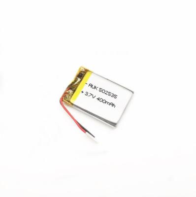 China 3.7 Volt Lithium Battery Rechargeable Lipo 502030 502535 503030 400mah 500mah Lithium Ion Batteries for sale