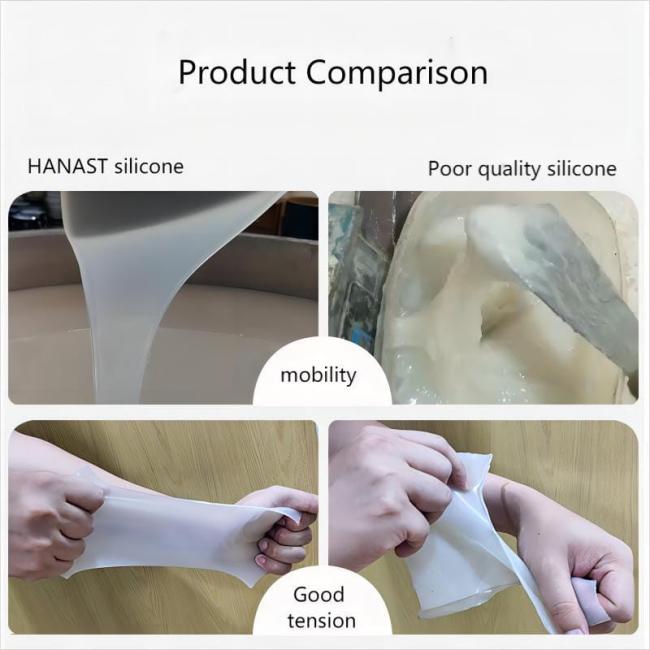 Gypsum line mold silicone, tin curing liquid silicone, liquid silicone manufacturer, HANAST,