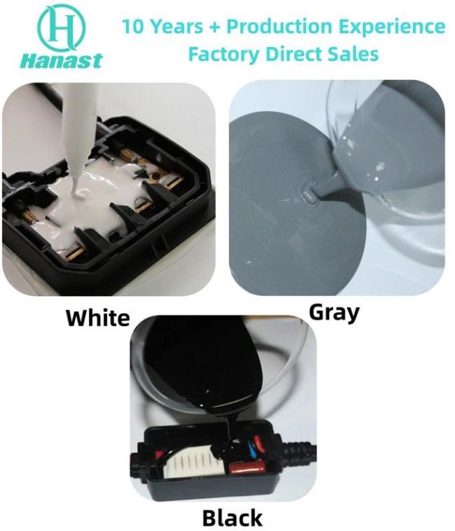 HN-8808AB silicone potting compound application on automotive ECU module