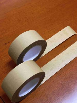 中国 実用的なゴム製 クラフト紙の粘着テープ、単一の味方された紙テープブラウン 販売のため
