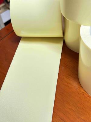 China cinta echada a un lado doble gruesa de la espuma de 1m m en blanco/amarillo claro/negro en venta