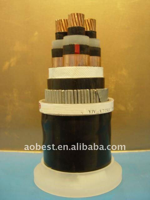 Copper/Aluminum Conductor XLPE Insulated SWA Power Cable Medium Voltage for Construction Applications