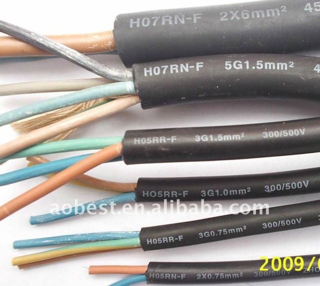 China Leading Manufacturer's H07RN-F Stranded Rubber Insulated Cable for South American Heating Applications