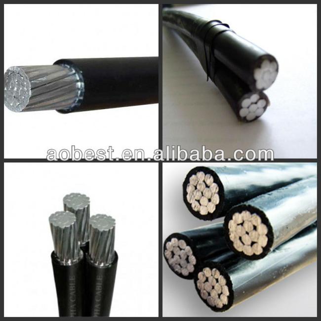 High Quality Low Voltage ABC Cable XLPE & PE Insulated Aluminum Conductor for Overhead Application