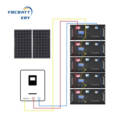 China Rack Home use Solar Enenrgy Storage Inverter Battery Pack 51.2v 100ah Lifepo4 for sale