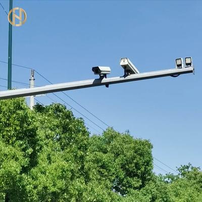 China Wind Resistant Steel CCTV Pole High Durability With ISO 9001 Certification for sale