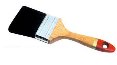 China ODM Boar Black Bristle Paint Brush 1 inch 2 inch 3 inch for sale