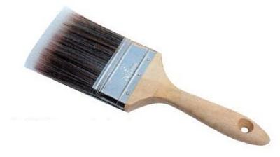 China Tapered Polyester Decorators Dusting Brush Paint Bristles for sale