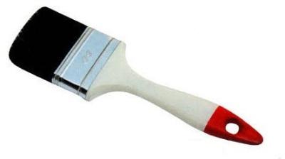 China Natural Fiber Black Bristle Paint Brush 40mm 70mm for sale