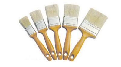 China White Bristle Wood Varnish Brush Bulk Paint Brush 40mm 50mm 60mm for sale