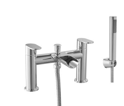 China Chrome Bath Shower Mixer Faucets , Modern Bathroom Brass Faucets for sale