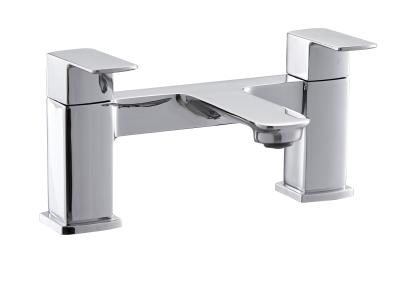China 2 Handle Bathroom Faucet Taps / Modern Brass Bath And Shower Taps for sale