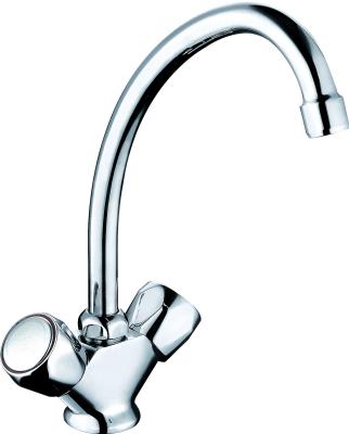 China Chrome Finish Kitchen Mixer Taps Contemporary Luxury Brass Kitchen Faucet for sale