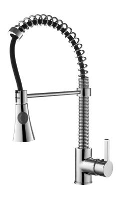 China Kitchen Sink Tap Flexible Kitchen Faucet Brass Material Polished for sale