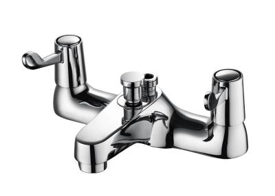 China Brass Bath Shower Mixer Taps Modern Style Shower 2 Handle Faucet for sale