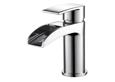 China Elegant Bathroom Basin Sink Taps Chrome / Gold Finish T8112W for sale