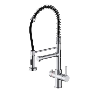 China Flexible Brass Boiling Hot Water Taps Contemporary Style T81089 for sale