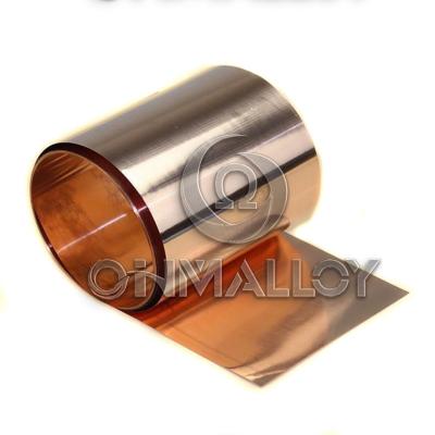 Chine État Hardness<130HV 0.25mm x 250mm d'Annealling de bande d'en cuivre du béryllium C17200 à vendre