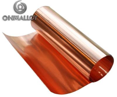 中国 ベリリウムの金属の銅のストリップ ホイルCuBe2 QBe2.0の合金のストリップ 販売のため