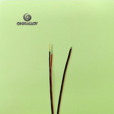 China 0.2mm*2 NiCr- AuFe thermocouple extension cable for testing ultra low temperature for sale