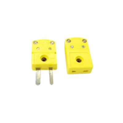 China Glass Filled Nylon K Type Thermocouple Connector With Wire Clip for sale