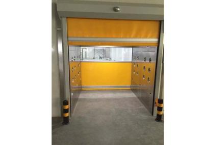China Cargo Air Shower Tunnel Stainless Steel Cabinet Rapid Rolling Automatic Door for sale