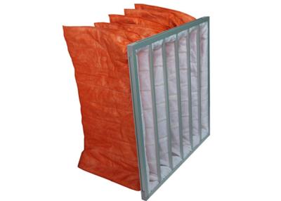 China Synthetic AHU Bag Filter For Air Conditioning In Hospital / Food Industries for sale