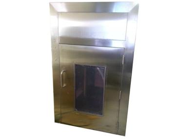 China Portable 201 Vertical Down Flow Pass Box With Air Shower / Air Shower Room for sale