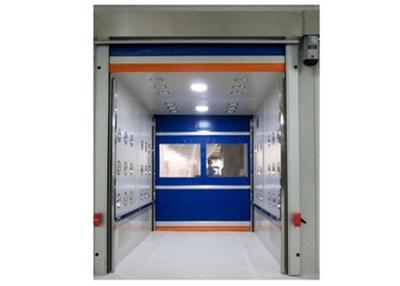 China PVC Fast Rolling Door Air Shower Clean Room With White / Red Blue Color for sale