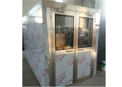 China Chuveiro de ar dobro da sala de limpeza da porta de balanço da eletricidade para a carga, pessoa à venda