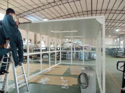 China Quarto desinfetado de Softwall do equipamento compacto da purificação do ar com a anti cortina da grade de Staic à venda