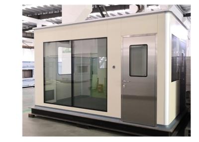 China Fireproof Sandwich Panels Softwall Clean Booth With Steel Airtight Door for sale