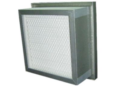 China Industrial Ducted Pleated Air Filters , Aluminum Frame Fiberglass Air Filters for sale