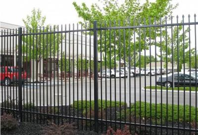 China Assembled 6ft Height Tubular Steel Fence Galvanised for sale