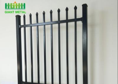 China OHSAS 18001 Home Garden Powder Coated Tubular Steel Fence for sale