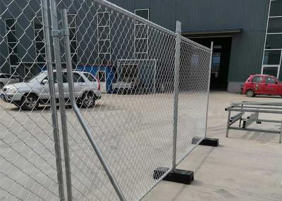 China 7 Ft Height Temporary Construction Site Fencing Hot Dipped Galvanized With Chain Link Mesh for sale