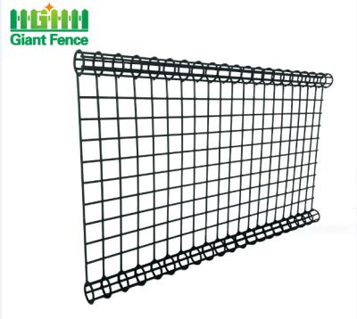 China Pvc Coated 6ft Height Garden Metal Mesh Fencing Double Circle for sale