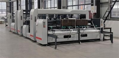 China JH-3200F-P Double Splicing Automatic Box Gluing Machine Speed 0 - 120M/min for sale