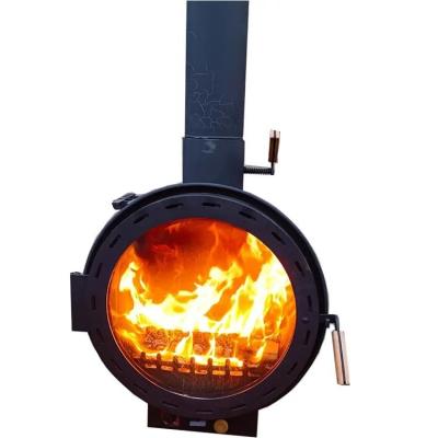 China 600mm Indoor Hanging Fireplace Central Heating Hanging Wood Burning Stove for sale