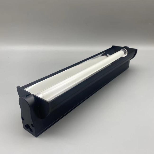 Close-up view of Reptile UVB Light Kit components