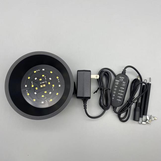 Close-up view of LED UVB Reptile Light showing detailed construction