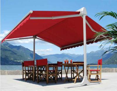 China Strong double side retractable awning,free standing awnings, awning with rain channel for sale