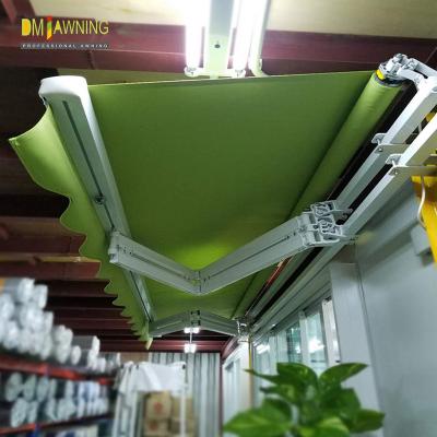 China Hyperbolic arm telescopic awning, strong arms support awning for sale
