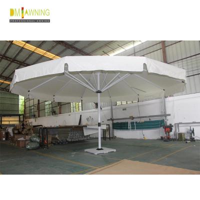 China 4m 5m Double Top Patio Umbrella Large Garden Parasol With Base for sale