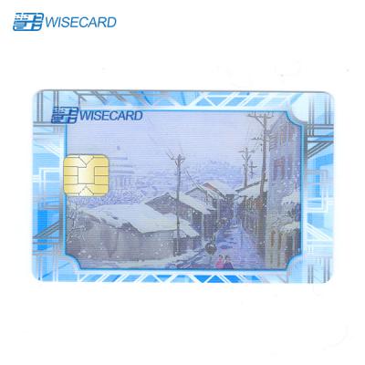 China Cloth Printing PVC Smart Card , PVC Chip Card Customized Size for sale
