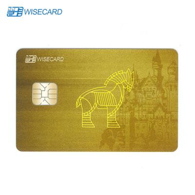 China WCT Metal Clone RFID Card CMYK Offset Printing Magnetic Stripe Visa Credit Cards for sale